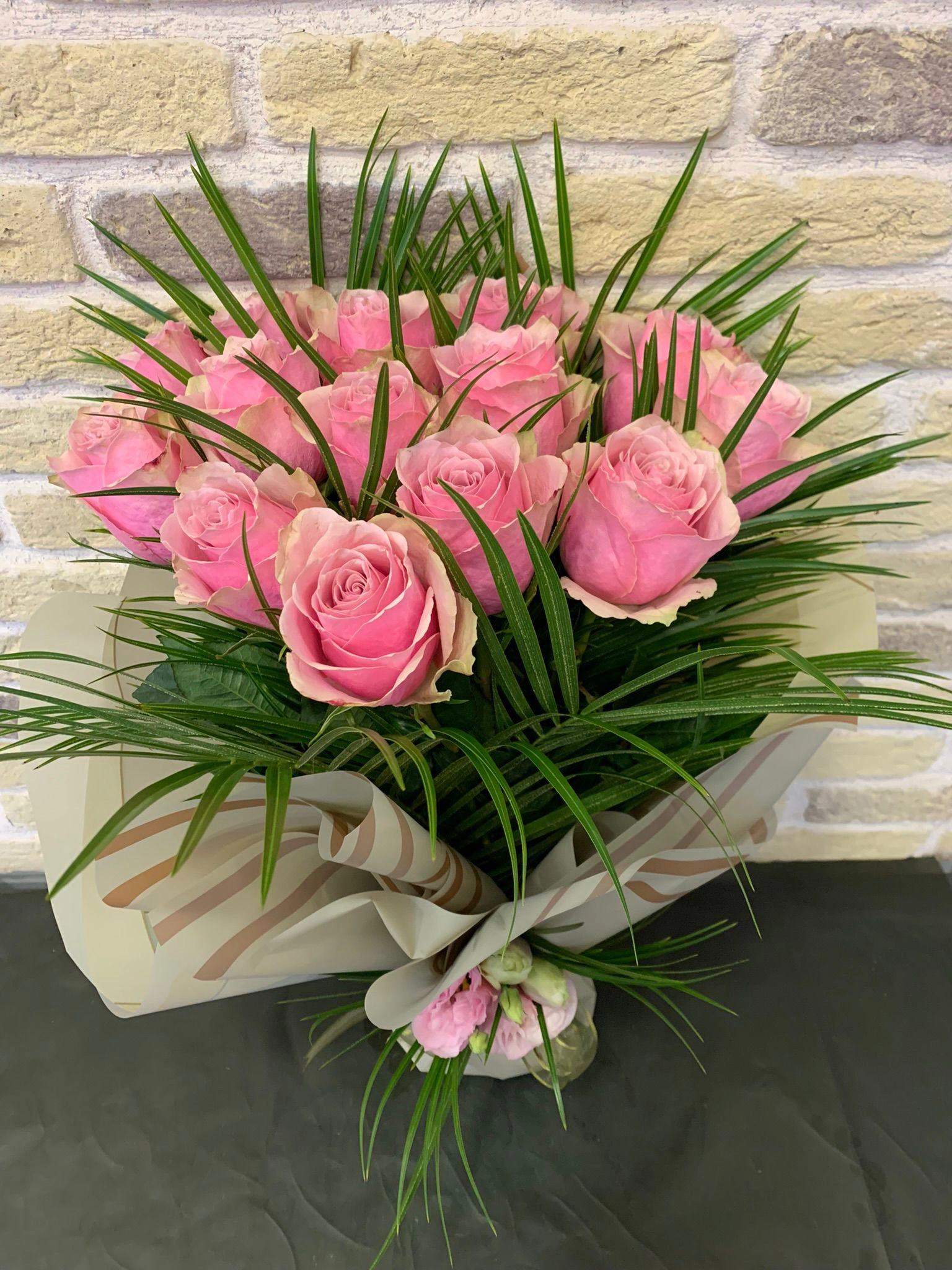 15 Adet Pembe Gül Buketi