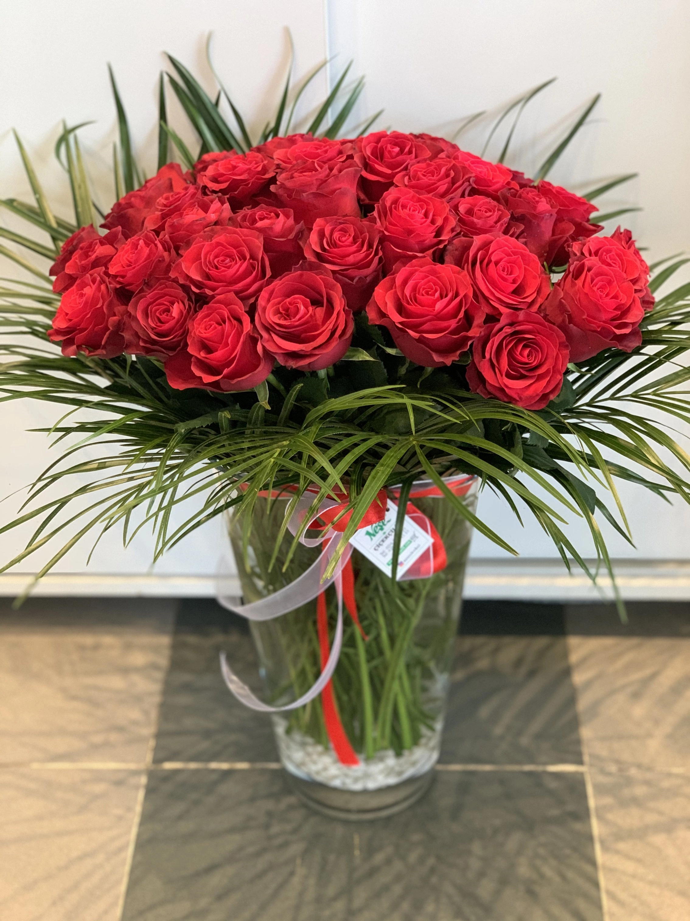 41 Adet Kırmızı Gül Aranjmanı
